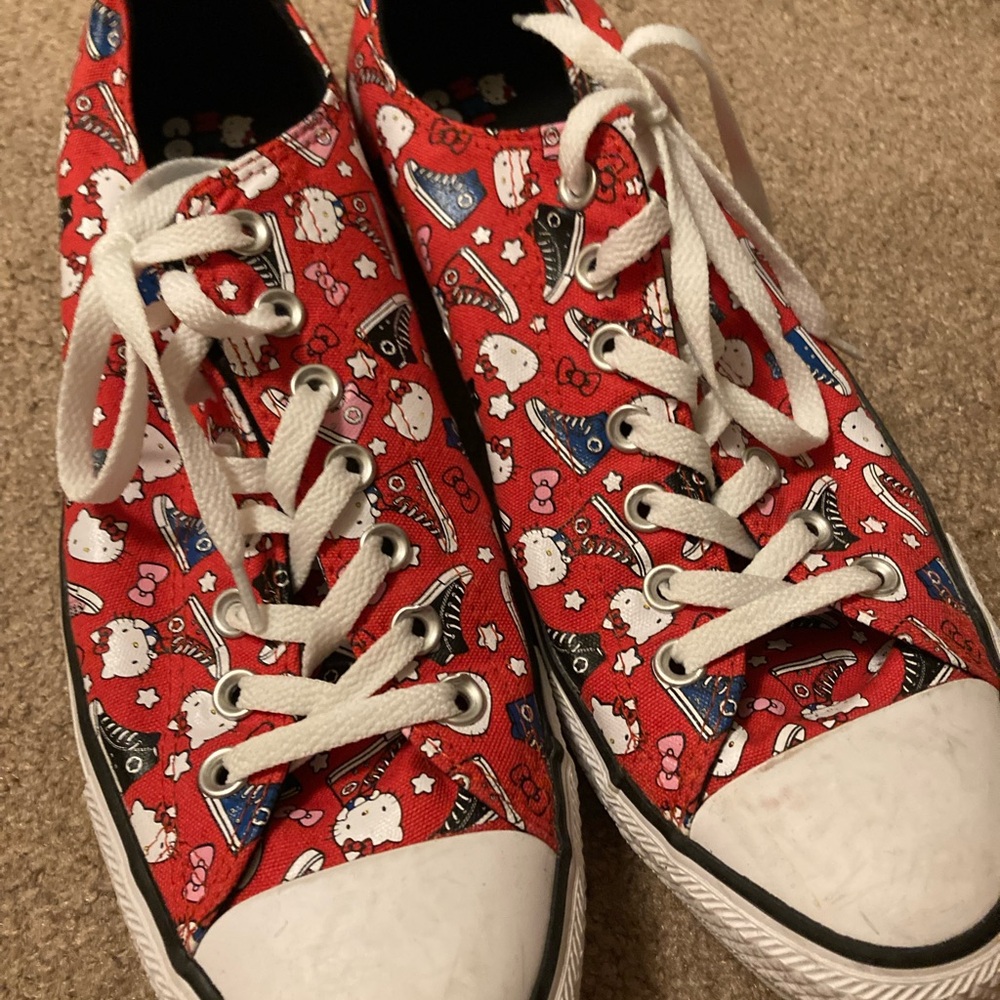 Converse Red Hello Kitty High-Tops